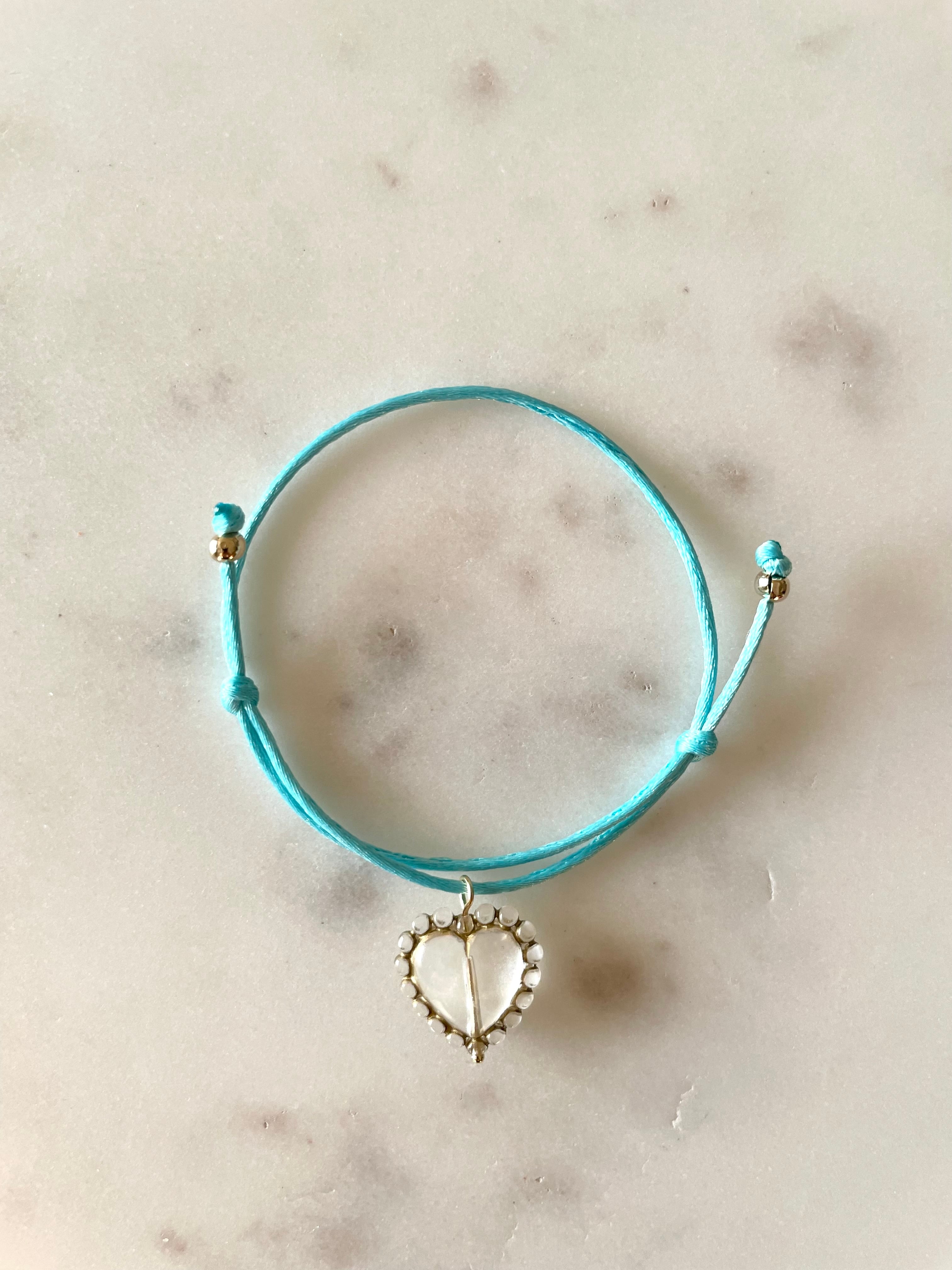 【クリアハート】ブレスレット