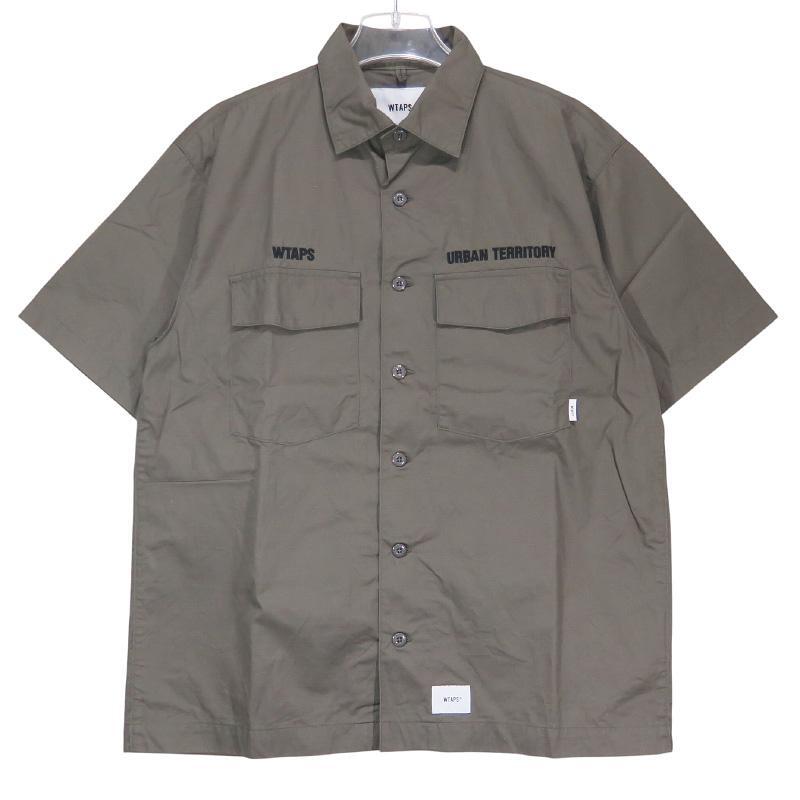 美品 AURALEE オーラリー WASHED FINX TWILL BIG HALF SLEEVED SHIRT