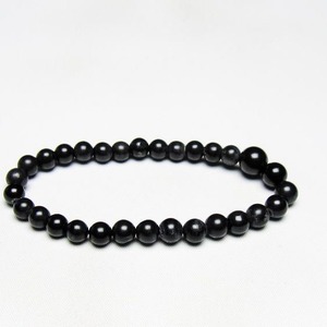 ブラックシリカ ブレスレット 6mm 一点物 メール便可 [M便 1/10] 111-39379