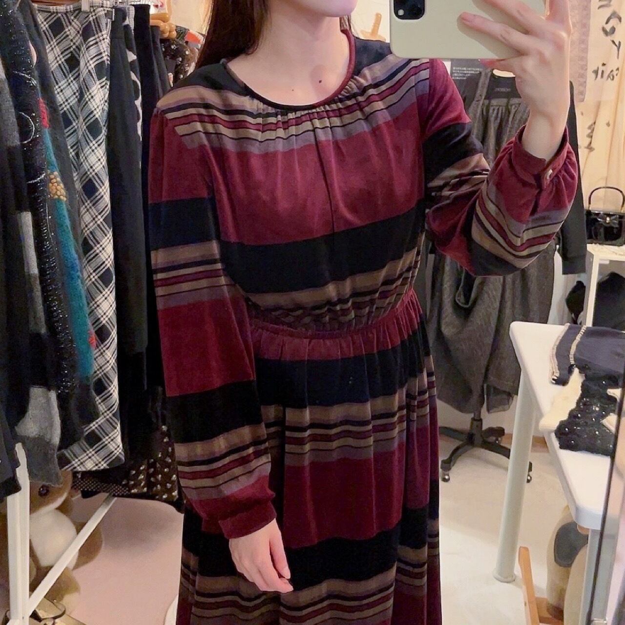 black bordeaux border velours one-piece