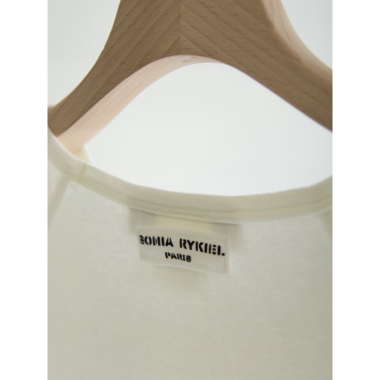 【SONIA RYKIEL】Made in France 100% Cotton T-shirt（ソニアリキエル フランス製 コットンTシャツ）