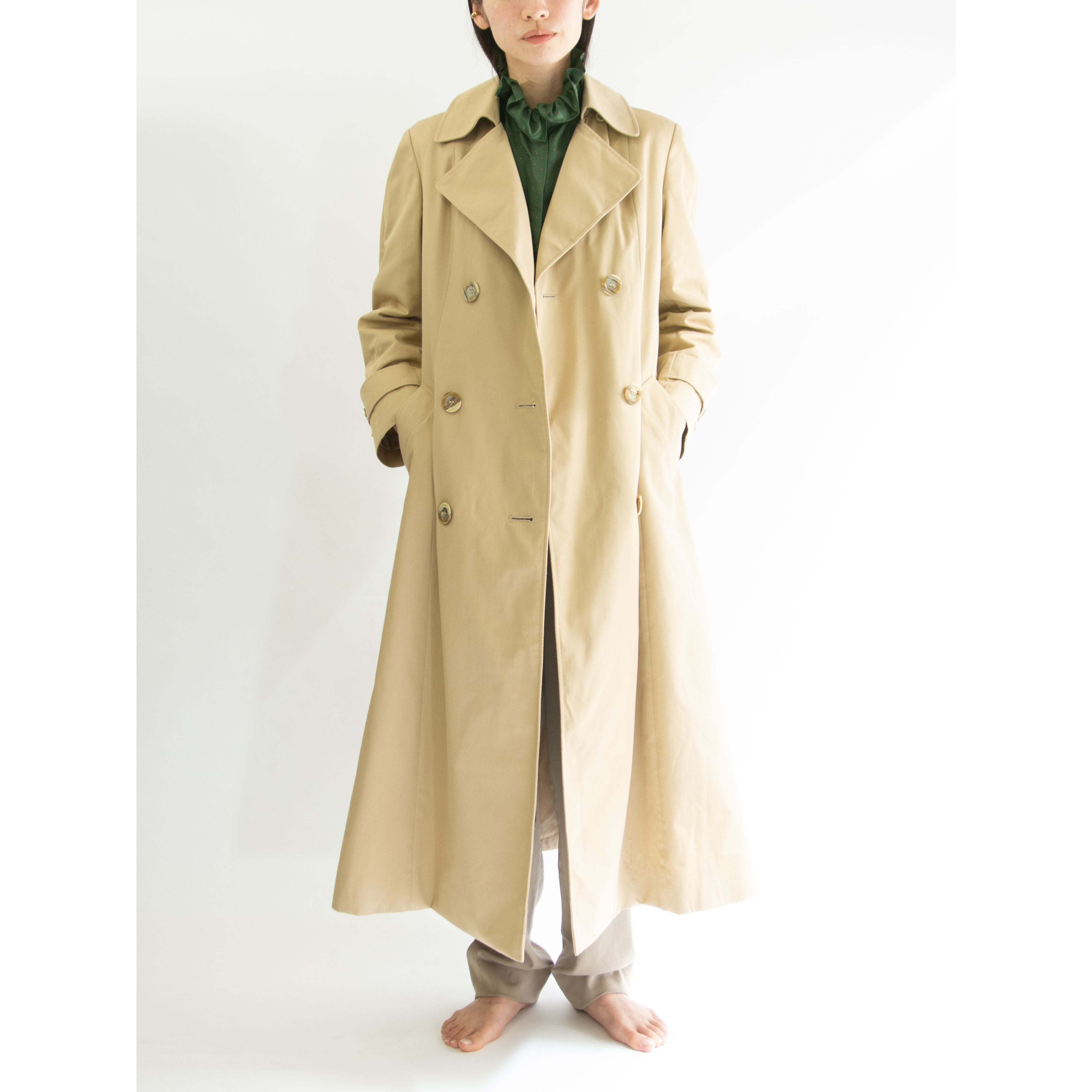 【Aquascutum】Made in Canada 80's Trench Coat(アクアスキュータム カナダ製 ウールライナー付トレンチコート)
