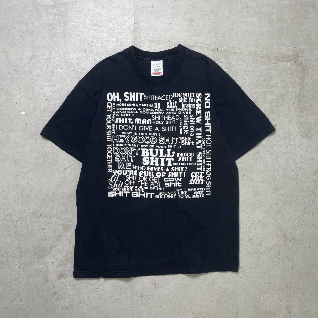 00年代 “SHIT” メッセージ プリントTシャツ メンズL 古着 00s 