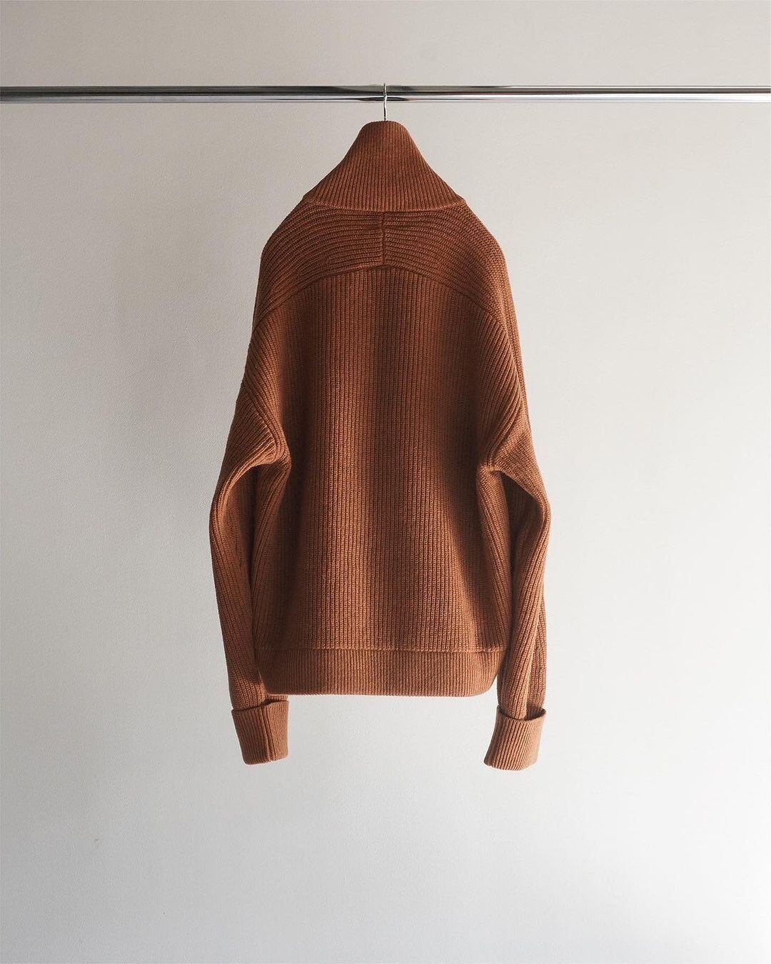 24AW】ANCELLM DRIVERS KNIT (TERRACOTTA) ANC-KN07 | IAAAM ONLINE STORE