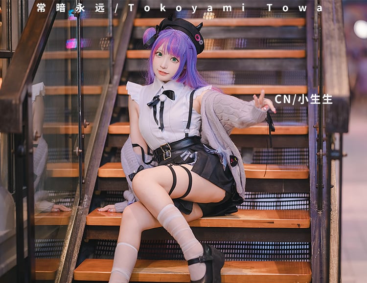 ホロライブ 常闇トワ 私服 コスプレ タトゥーシール - コスプレ