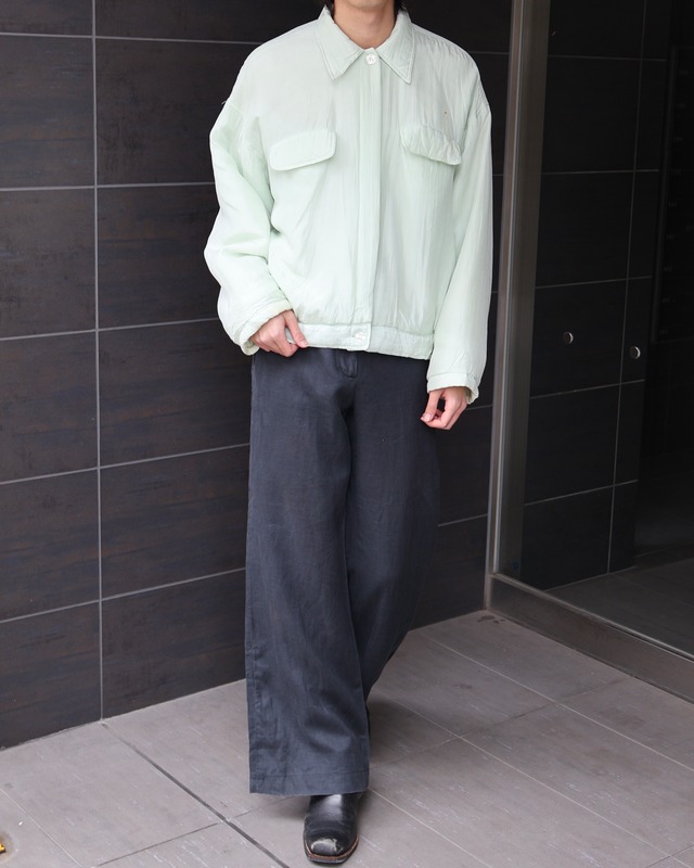 Silk coloring down jacket