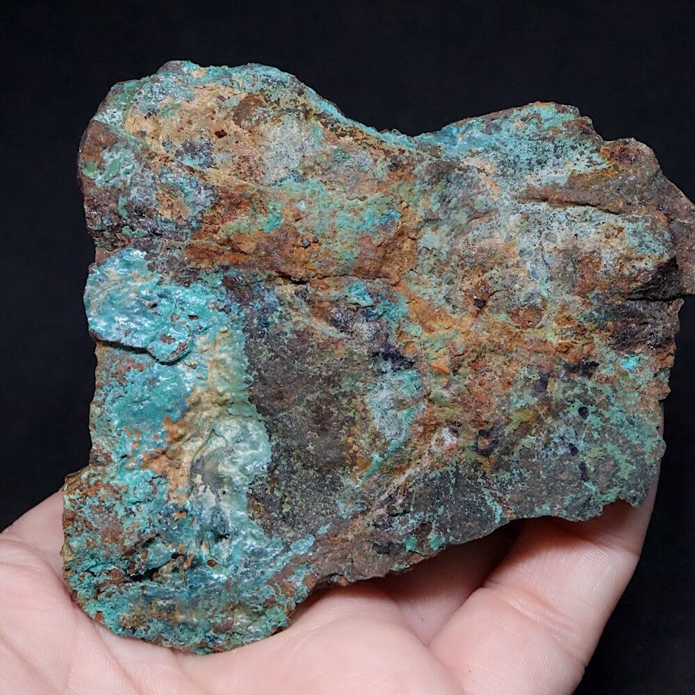 マラカイト＆クリソコラ 孔雀石 珪孔雀石 69.8g 原石 鉱物 CHS163