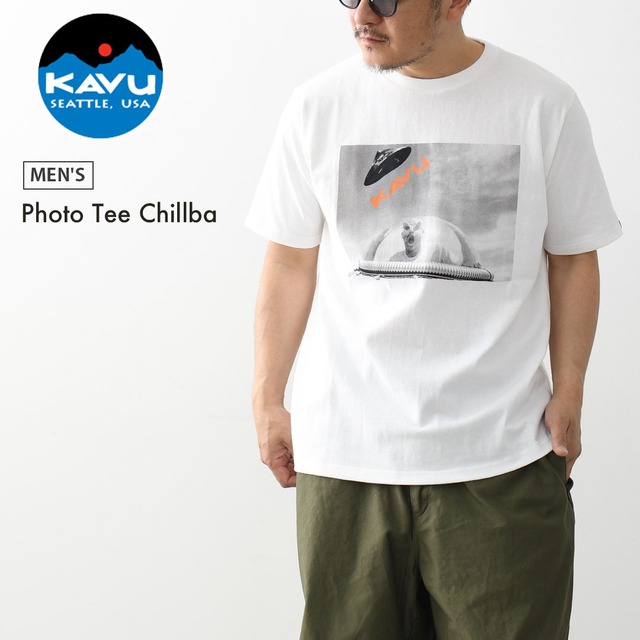KAVU [カブー] Photo Tee Chillba [19822432] フォト Tシャツ チルバ・Tシャツ・半袖・キャンプ・登山・アウトドア・フェス・ショートスリーブ・コットンTee・MEN'S [2026SS]