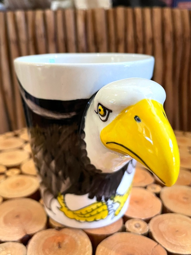 マグカップ カップ 鳥 鳥グッズ 鳥雑貨  陶器 瀬戸物 アジアンカップ 面白カップ 可愛いカップ アジアン ティータイム スープカップ 小物 雑貨 アジアン ＊ アジアン雑貨