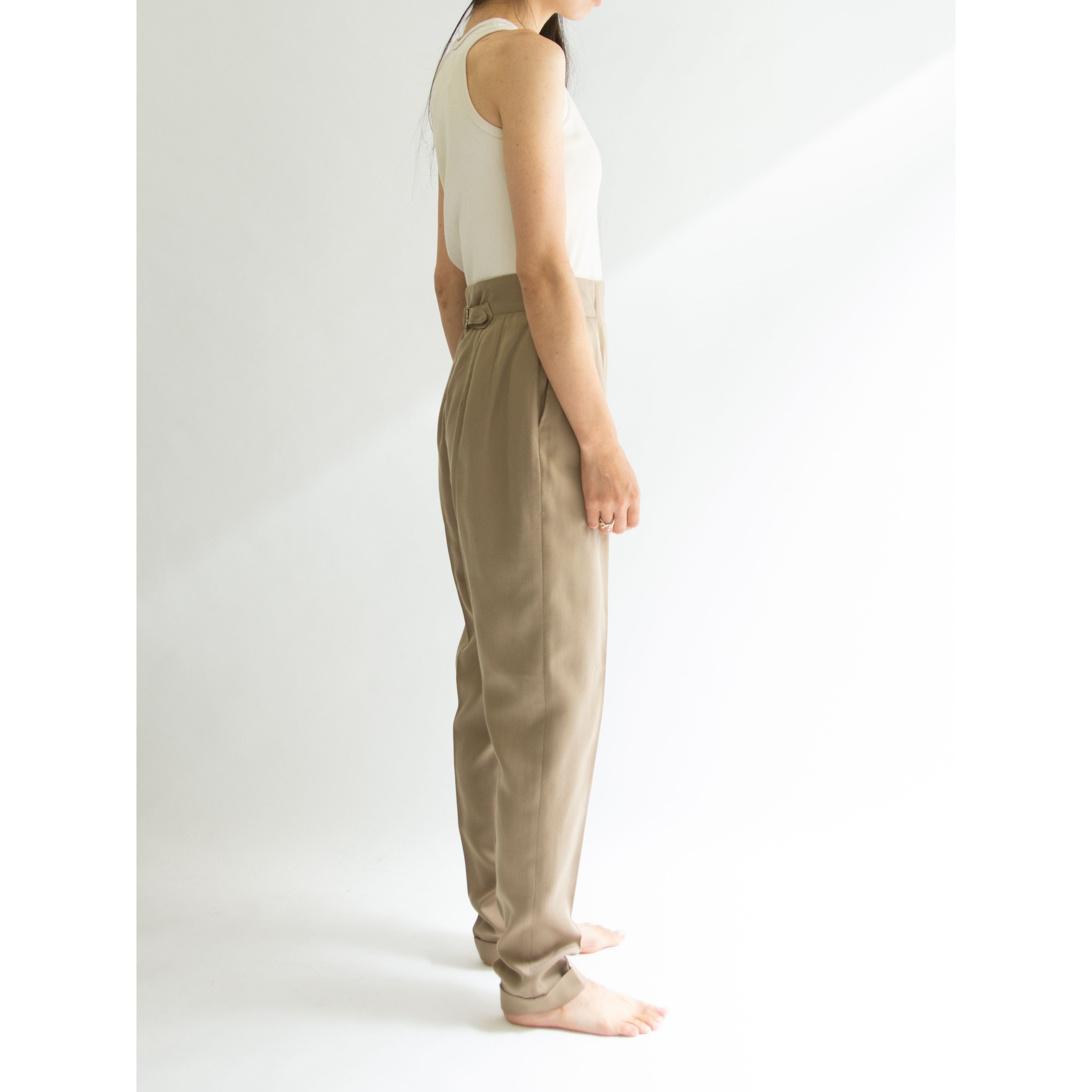 【Composition by KENZO】Made in Japan Polyester-Wool Tapered Pants（ケンゾー 日本製ポリエステルウール テーパードパンツ）