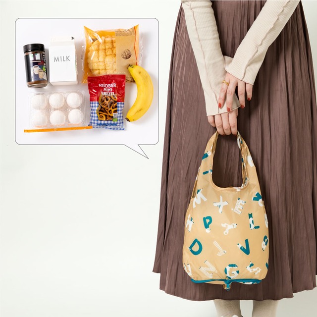 【KAKUZOKO BAG SSサイズ　AIUEO