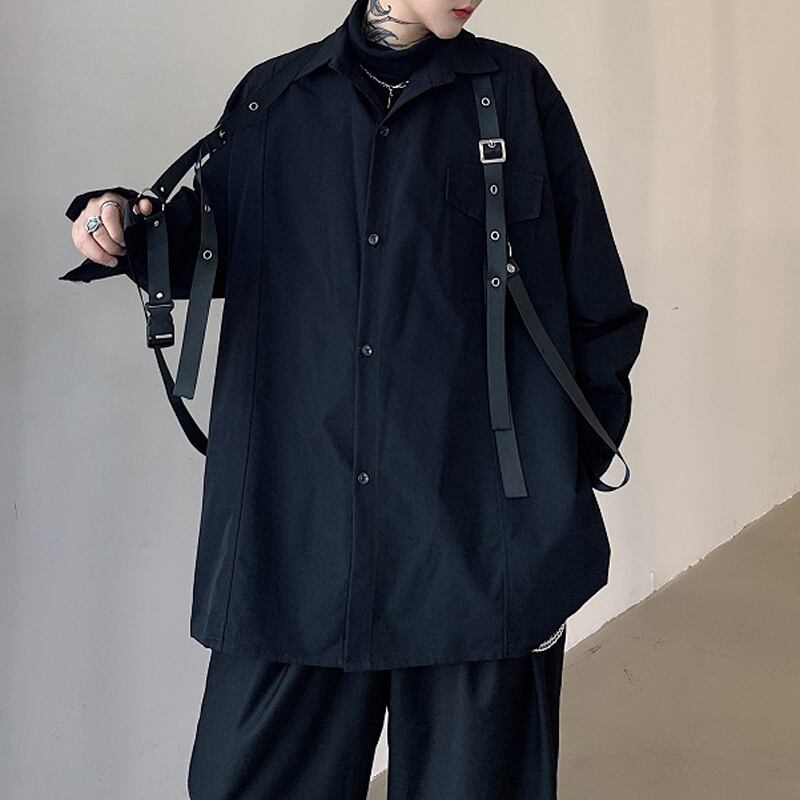 チャイナ風トップス アウター 中華服 改良唐装 M L Ll ブラック 黒い 男女兼用 かっこいい Elegant