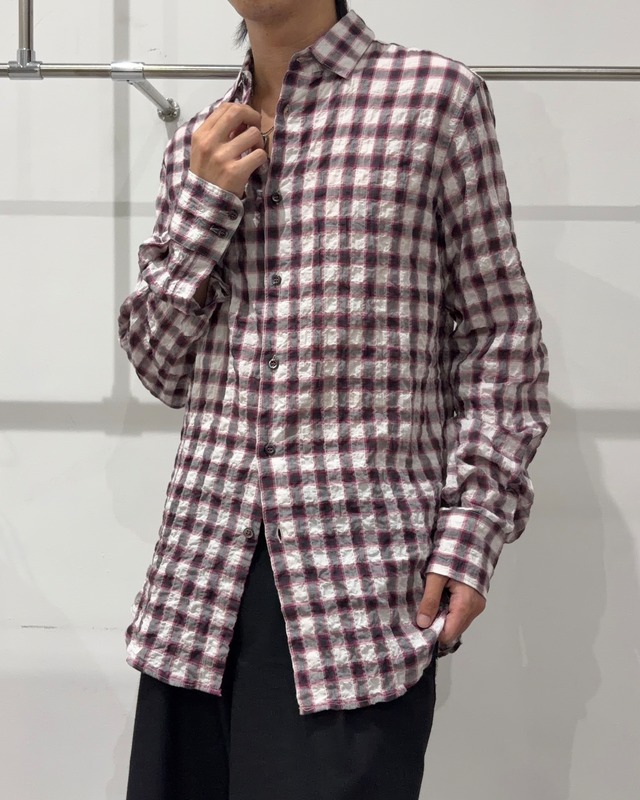 【DSQARED2】check slim long shirt