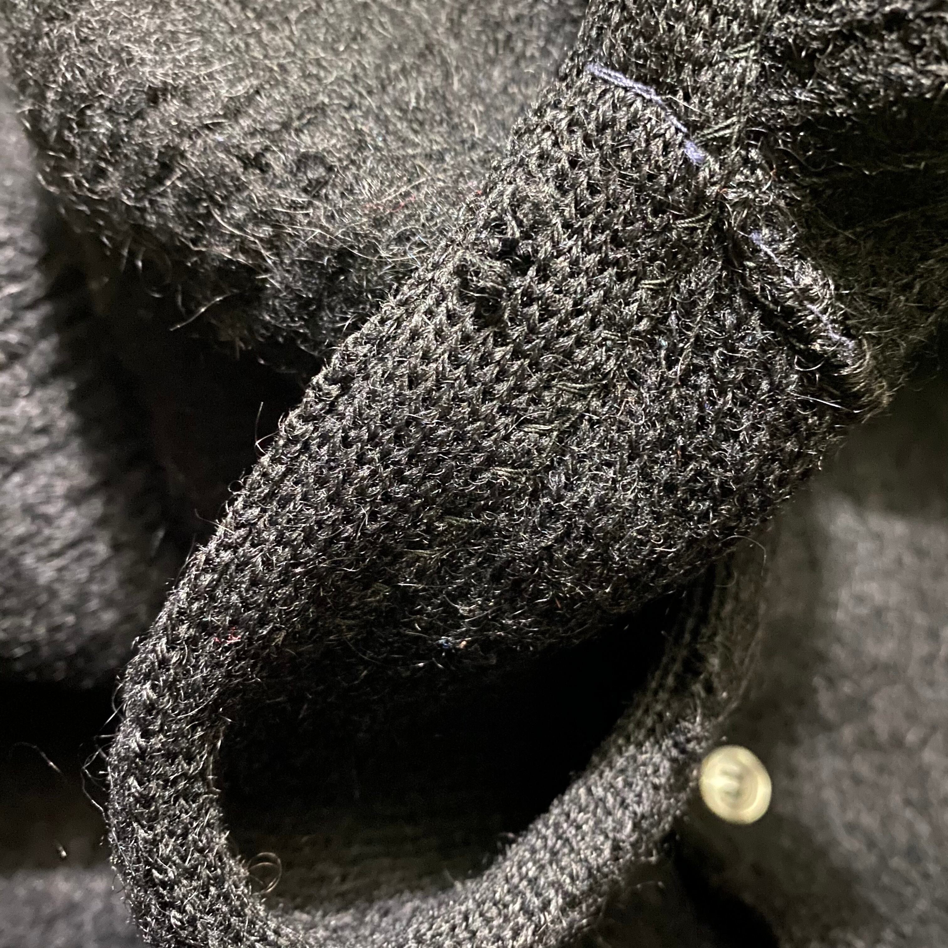 vintage 1960's black mohair cardigan | NOIR ONLINE