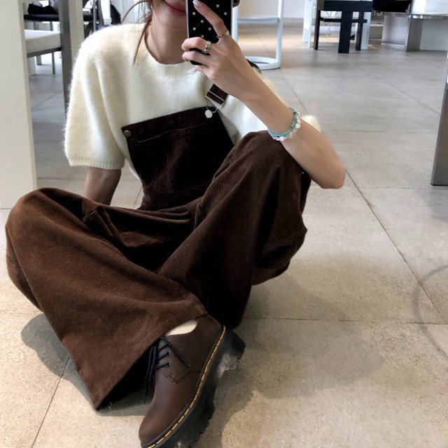 Corduroy  Wide Salopette  W00306