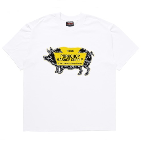 LOGO PORK TEE/WHITE