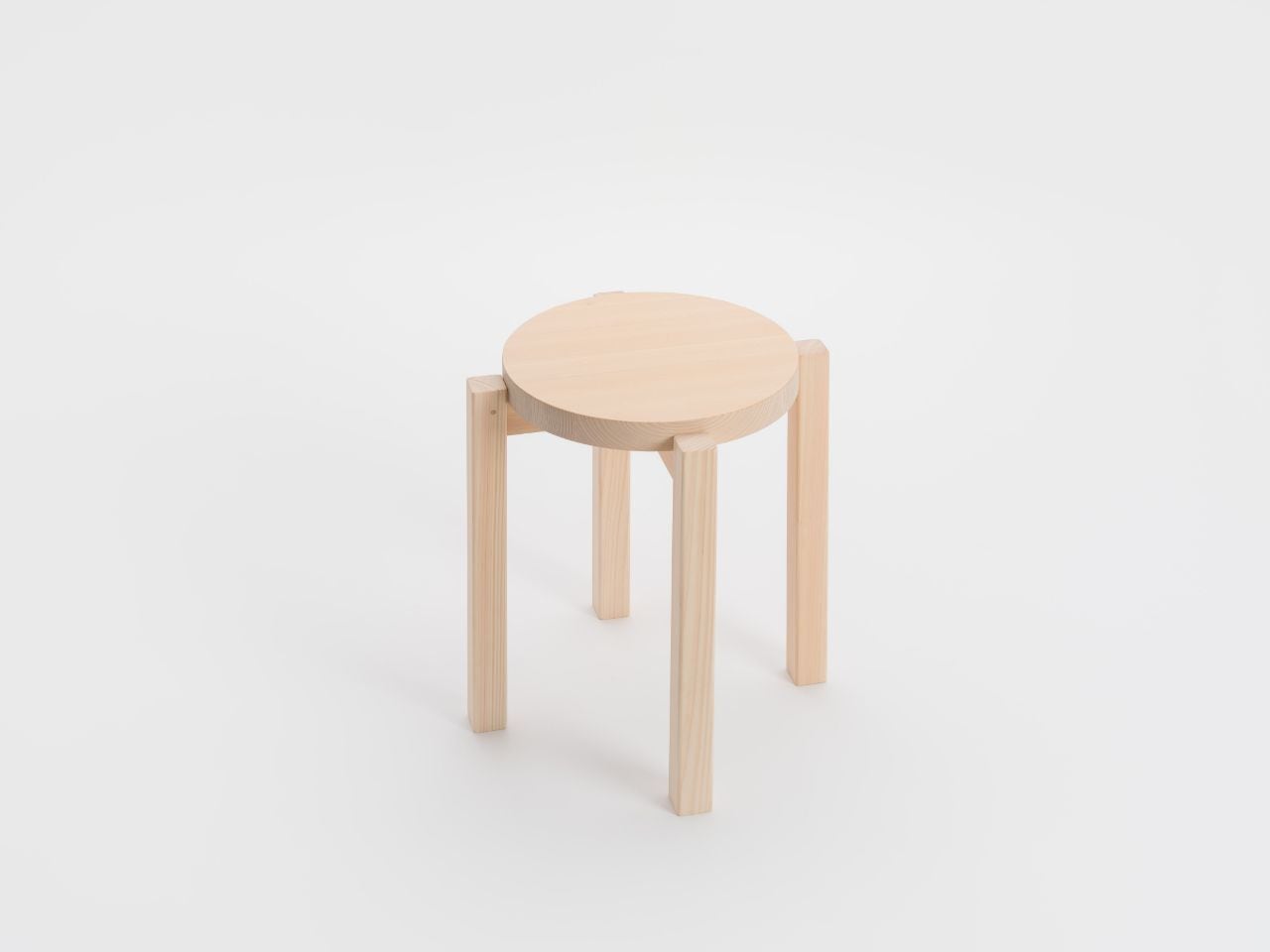 ヒノキのラウンドスツール | TSUYAMA FURNITURE ONLINE SHOP