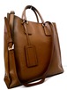 28万◆PRADA プラダ A4対応ビジネス可 ユニセックス サフィアーノレザー 2way トート バッグ 茶◆ ビジネス対応の希少な大容量レザーモデル