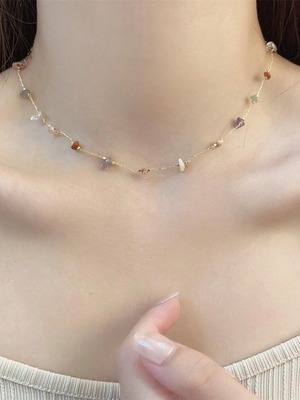 【即納商品】color stone necklace