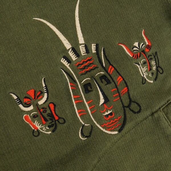 Size【L】 TENDERLOIN テンダーロイン MOCK NECK SWEAT ZIP UP OLIVE