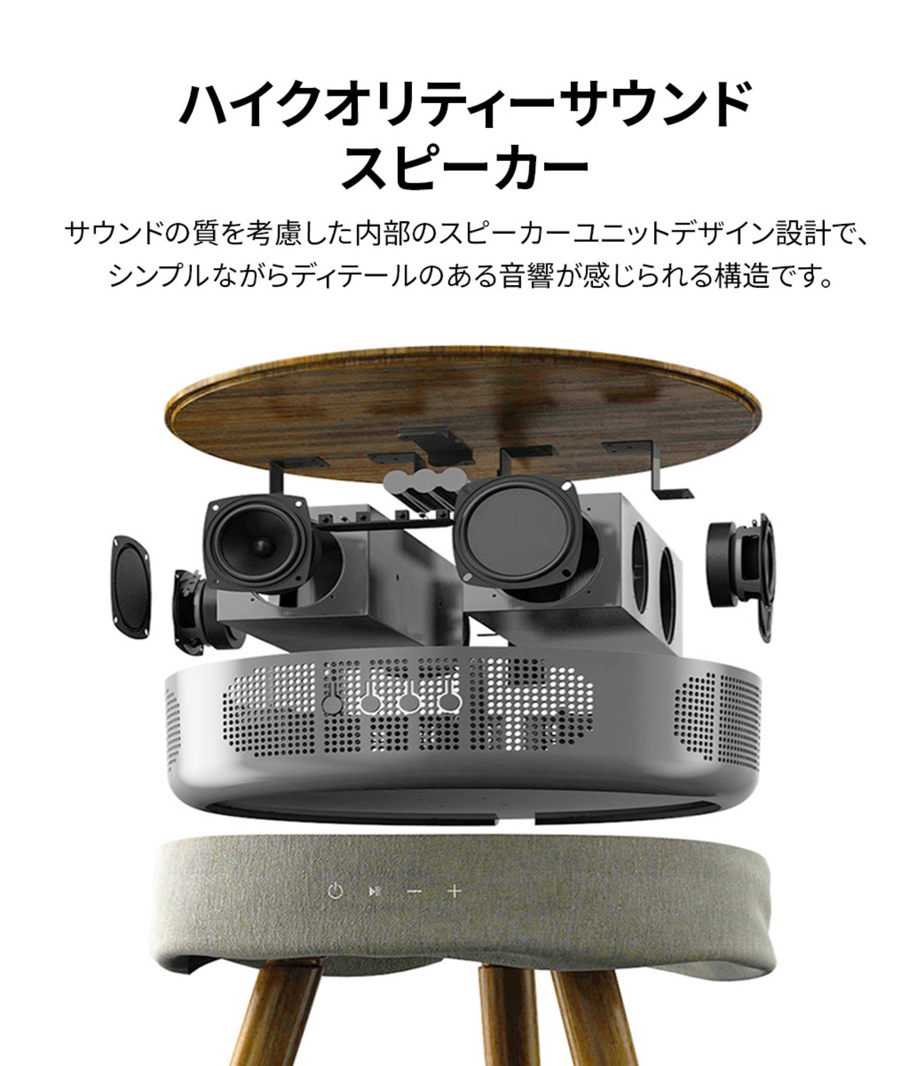 国内正規品 Welle ベレー Welle 360°Bluetoothテーブル型スピーカー