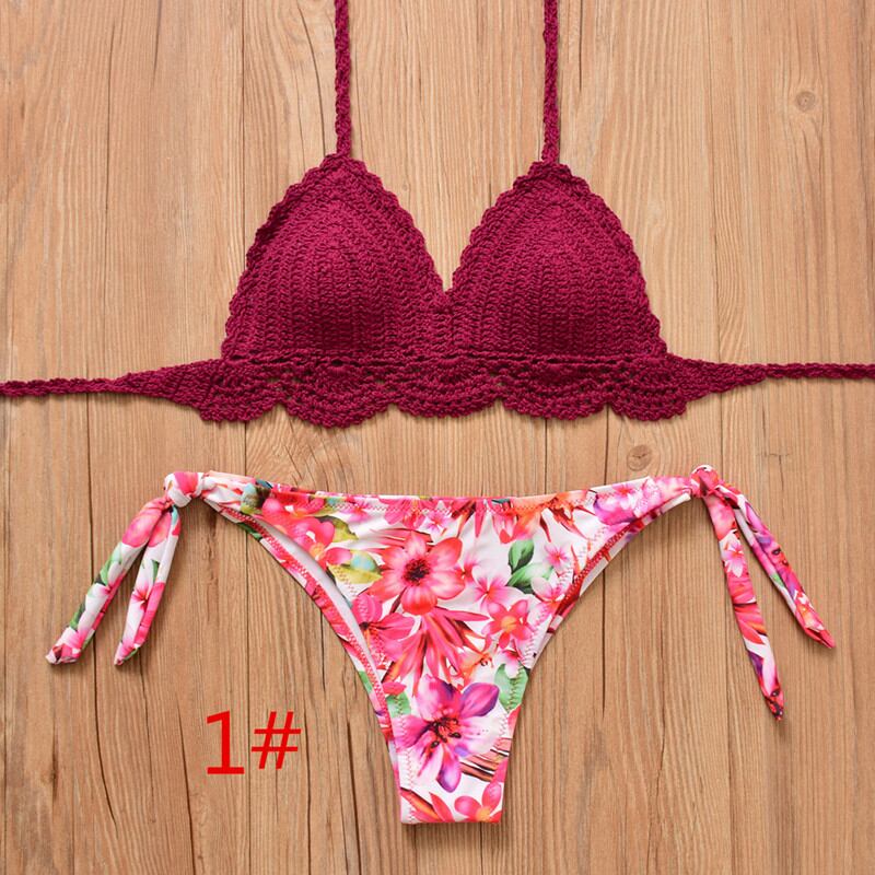 夏新作 ニット編み ビキニ セパレートビキニ 人気水着 レディース水着