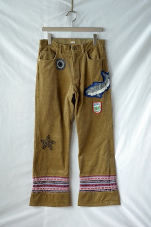KHOKI【Patched-design Pants -Brown-】