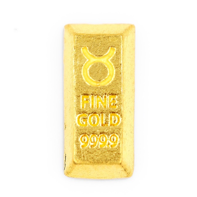 【10月マンスリー金の日】 純金『おうし座』1g　かわいい資産 星座【BABYGOLD】牡牛座