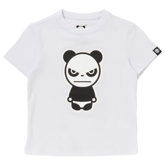 送料無料【HIPANDA ハイパンダ】キッズ Tシャツ KID'S BASIC LOGO PRINT SHORT SLEEVED T-SHIRT / WHITE・BLACK