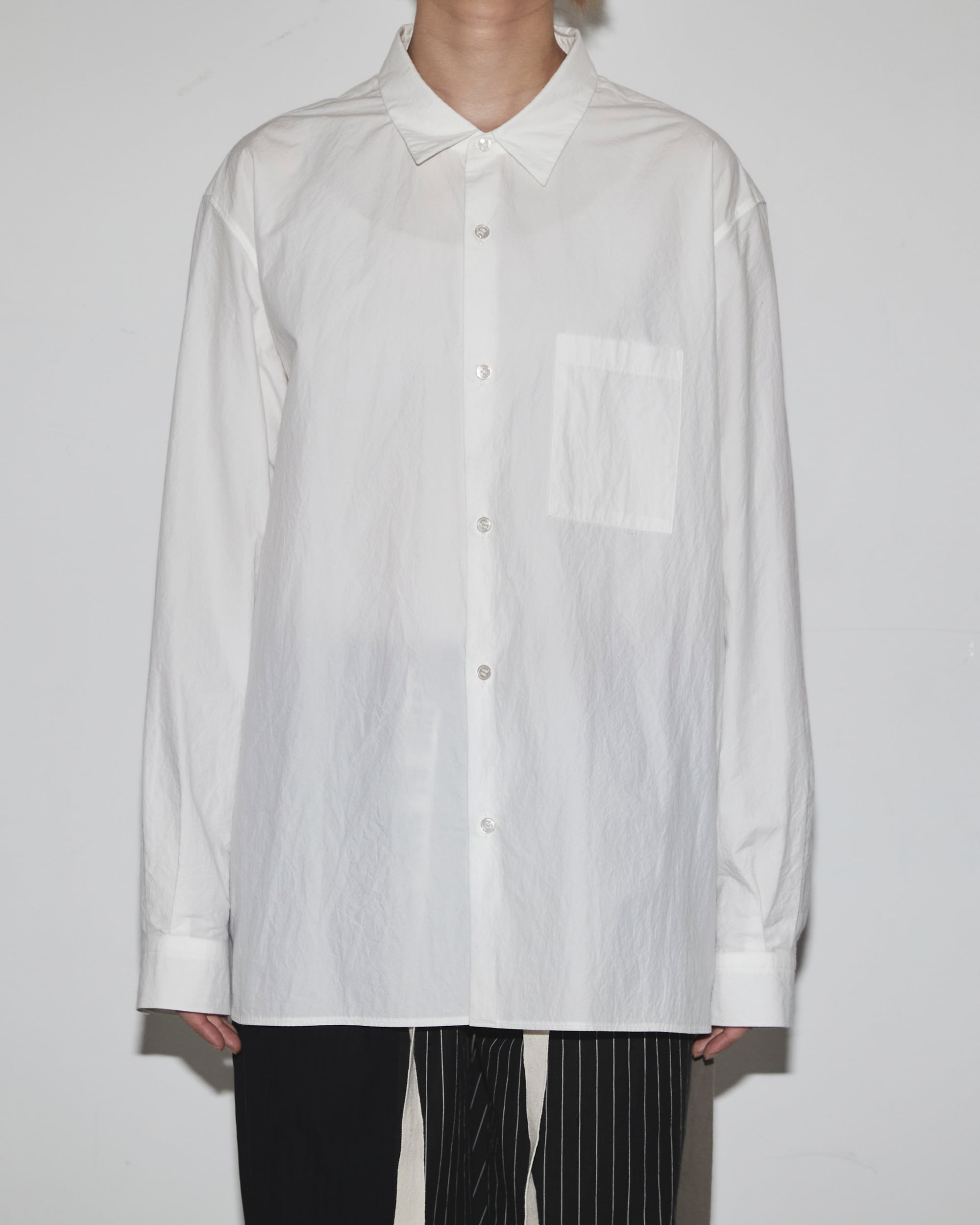 CONTROLLA+ linen blend cotton basic shirt