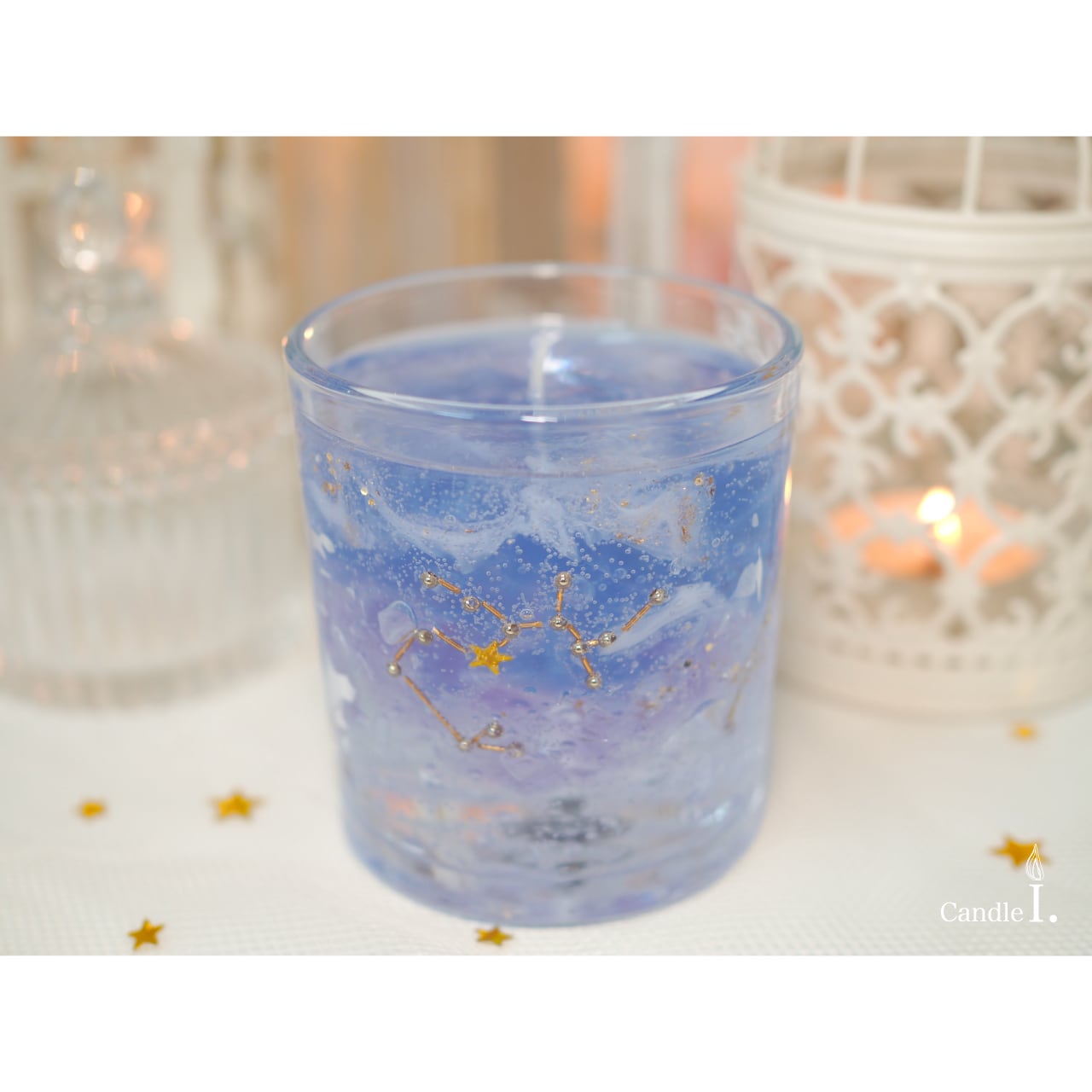 星座シリーズ いて座のキャンドルホルダー 星座Series ＊ Sagittarius［射手座］Glass | Candle I.