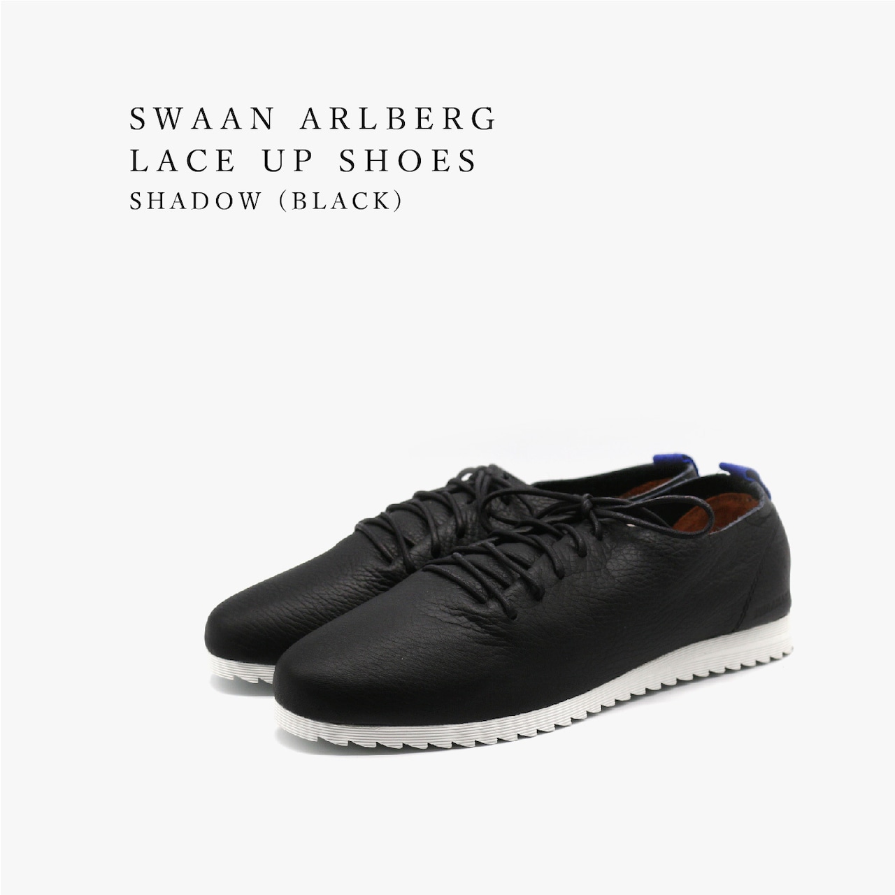 SWAANARLBERG スワンアルバーグ シューズ レディース　レザーシューズ LACE UP SHOES SW-L01-L01-SH SHADOW ブラック