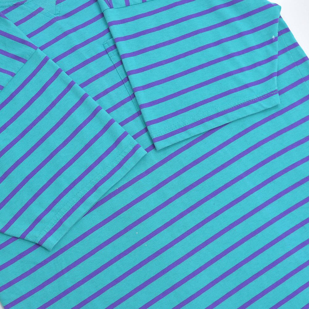 90～00s CHEETAH ポケット付き ボーダー Tシャツ 半袖 コットン