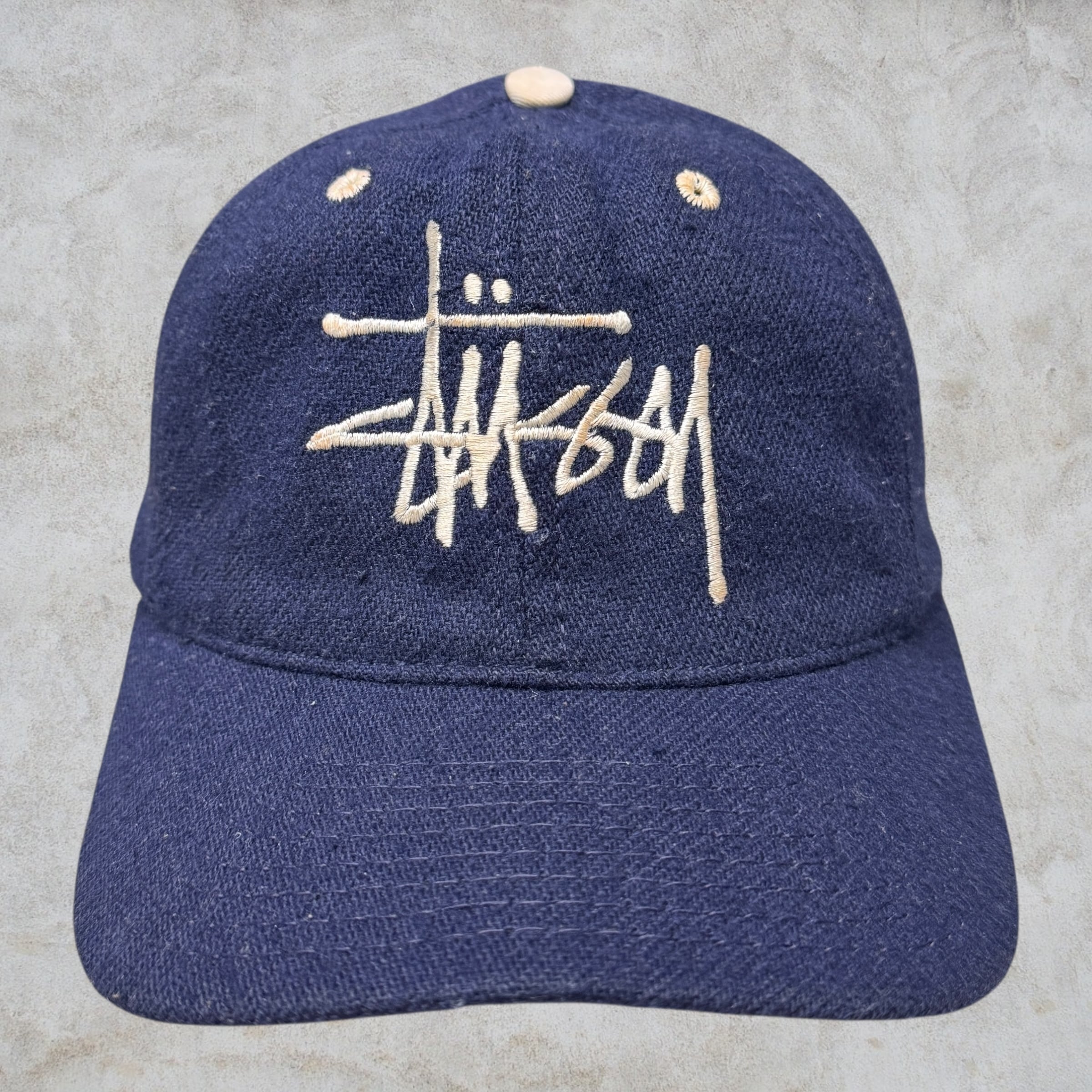 90's old stussy Stock Logo Cap “白タグ” 【下北沢店】 | curb