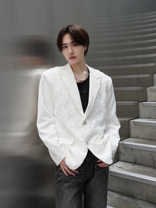 【ALUDE SELECT】total flower lace jacket