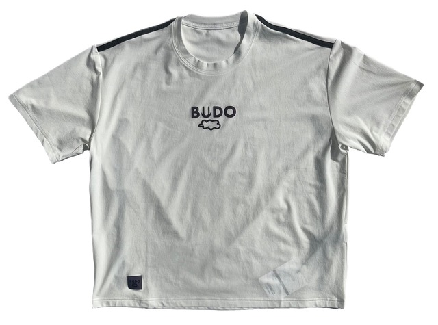 BUDO(ブドー) day&Night box shortsleeve オフホワイト×グレー