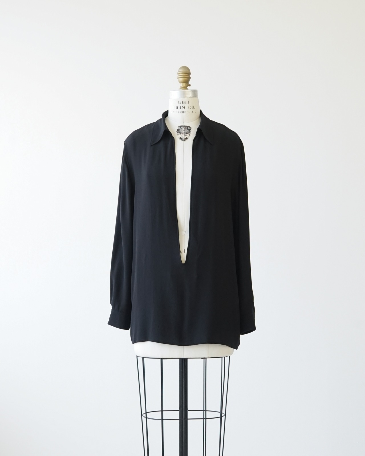 〈Hermès by martin margiela〉Silk Vareuse Shirt