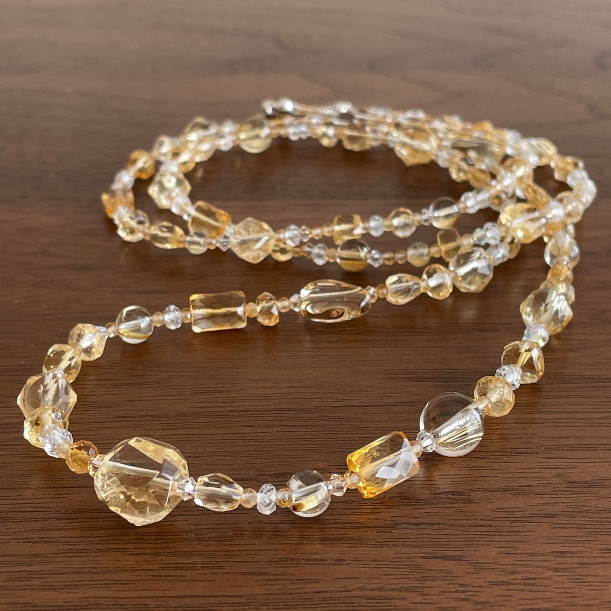 ゴールドルチル ルチル 天珠 シトリン ボタンカット デザインブレス ゴールドルチル ルチル 天珠 シトリン ボタンカット デザイン