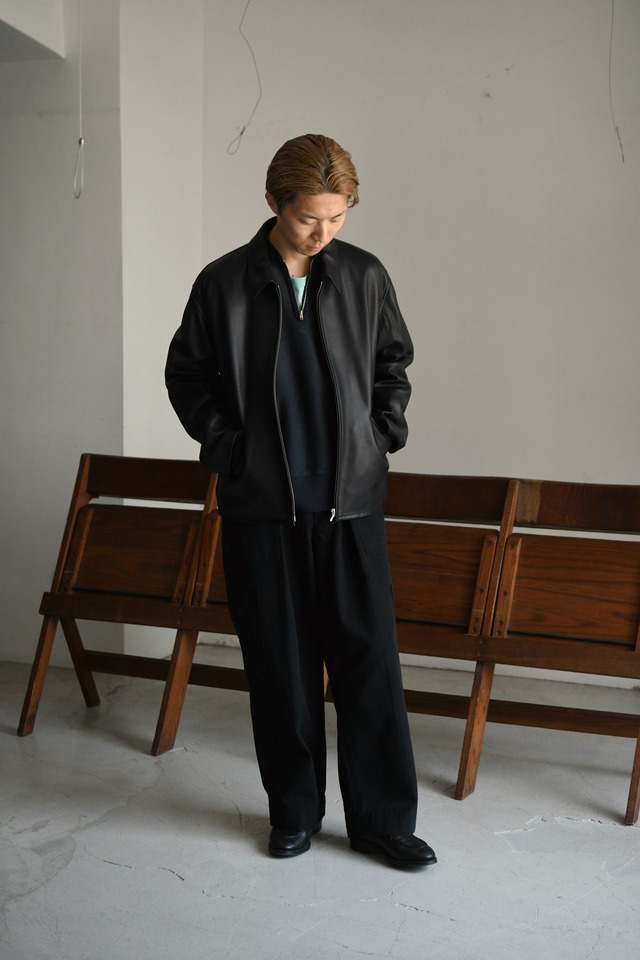 A.PRESSE / Leather Sports Jacket