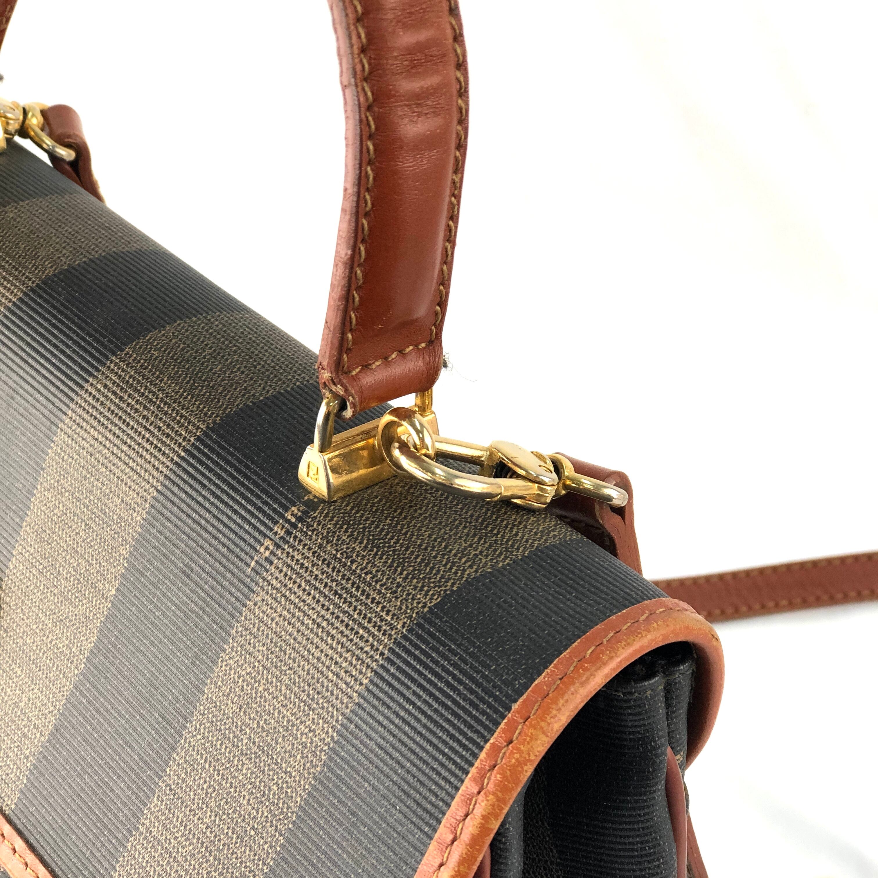 FENDI フェンディ ペカン柄 フロントロック ケリー 2WAY ショルダー