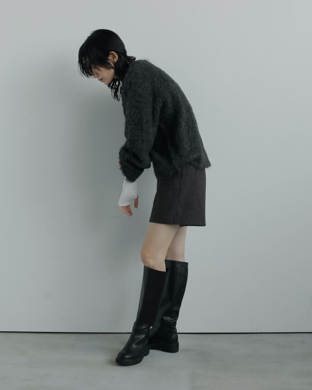 anuke(アンヌーク) Ecoleather Long Boots | サウスオレンジ｜メンズ