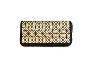 WALLET W PRINTED ／ Black x Gold 