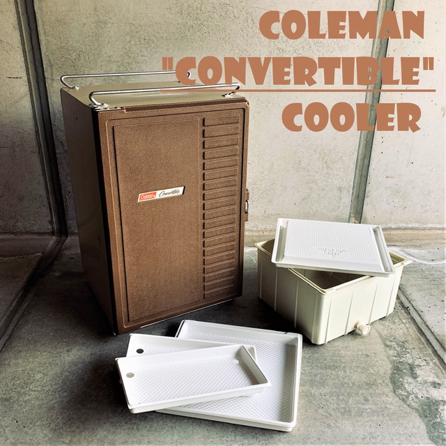 コールマン クーラーボックス 1970年1月製造 チョコパフェ バターナッツ 大容量 ビンテージ ブラウン 70年代 COLEMAN 付属品完備 角割れなし 美品