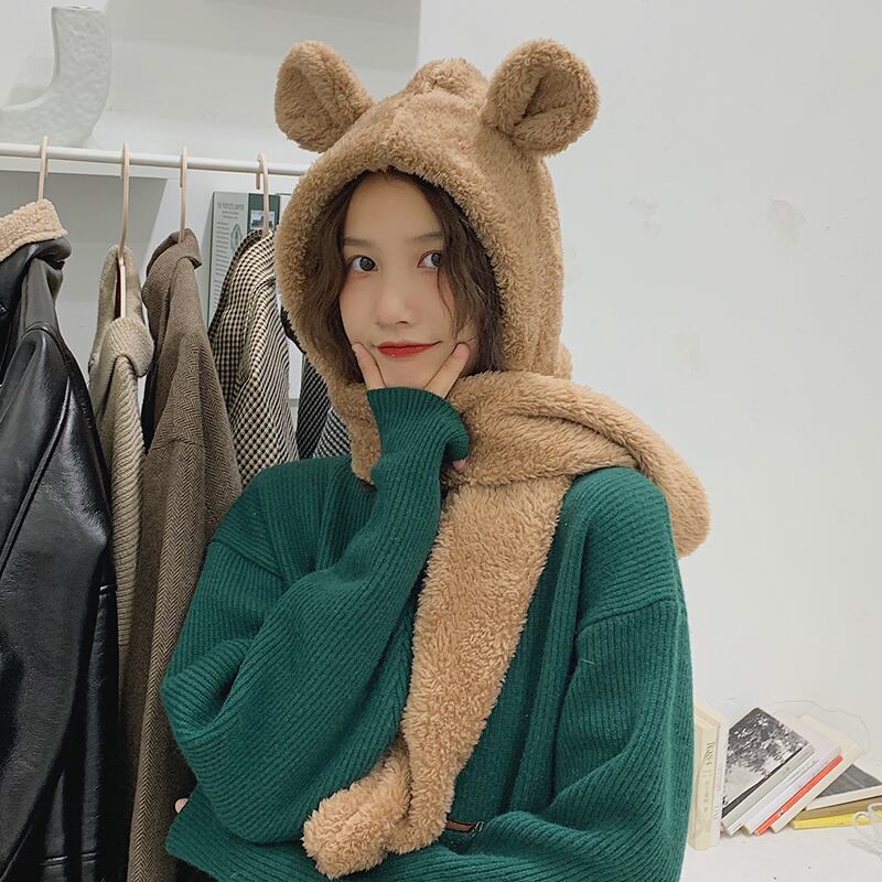 ワンピーススカーフ ウィンター 帽子 大人ガーリー スウィート キュート カジュアル 冬物 ブラック・アイド・ピーズ4214243982