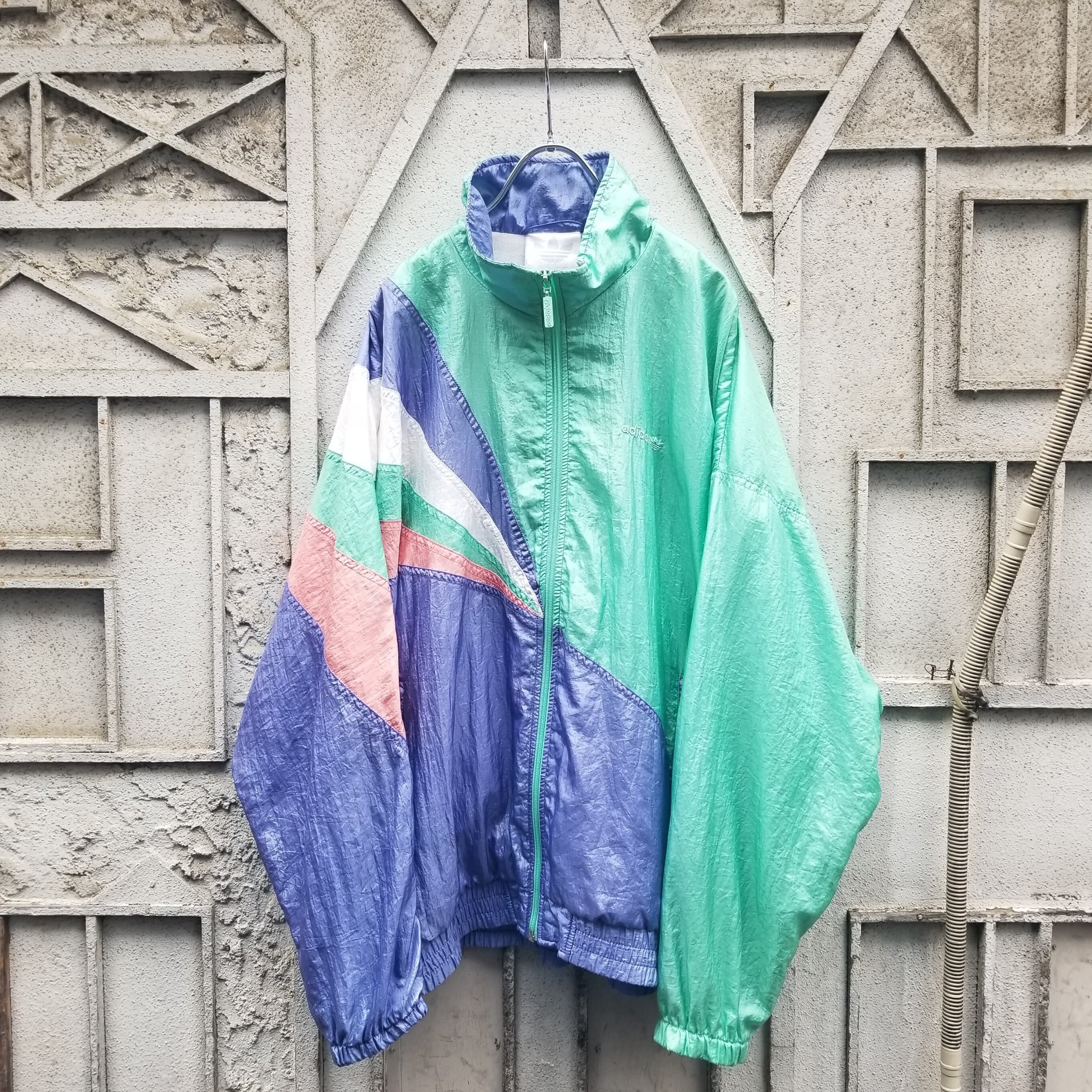 ADIDAS'' pastel color jacket vintage | 深緑オンライン