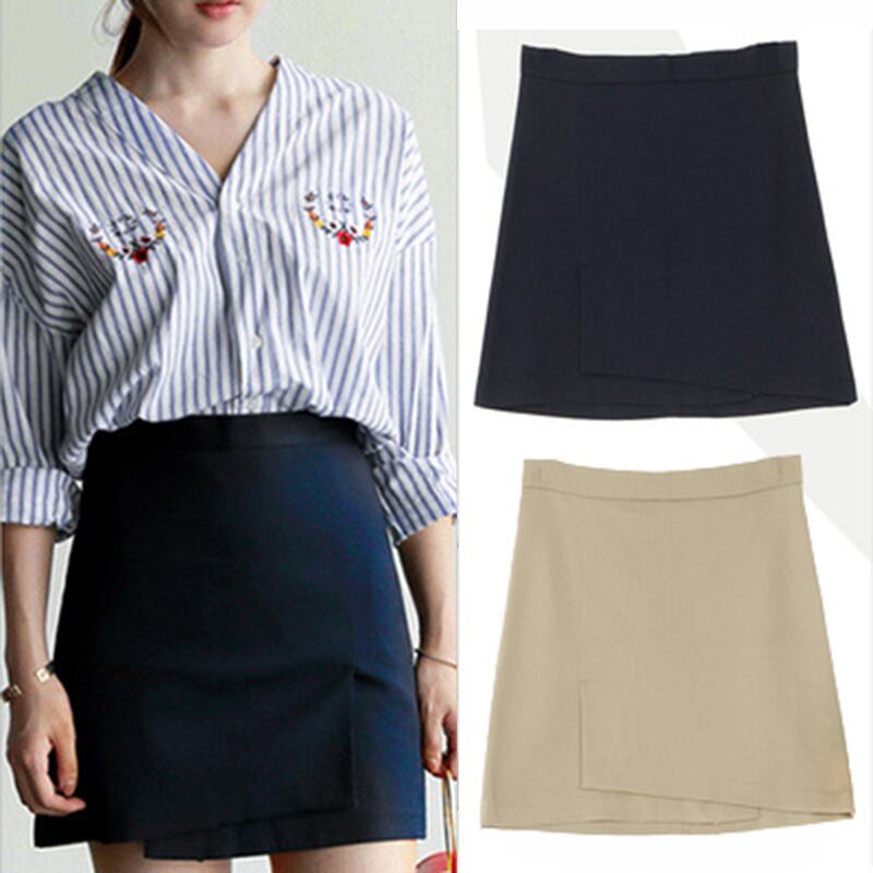 無地 ミニ スカート シンプル