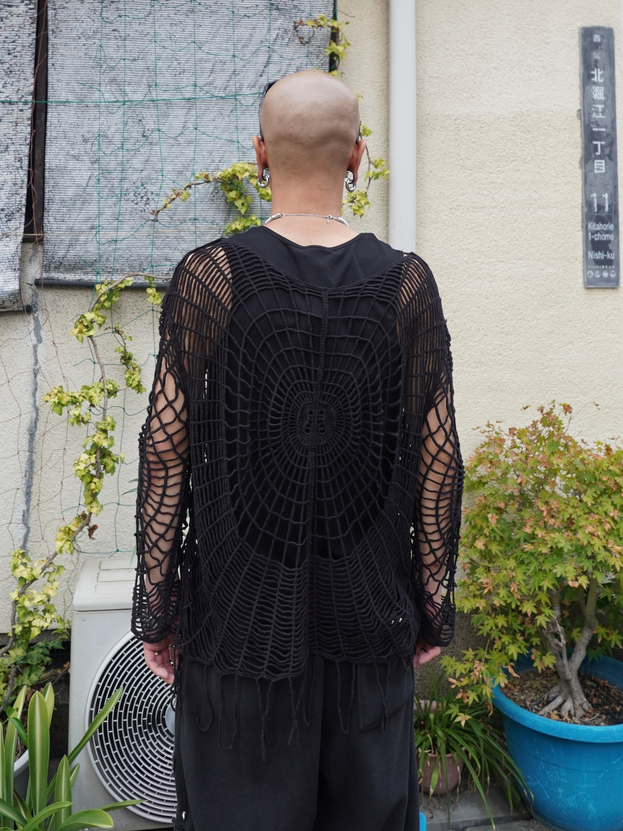 【PLANET STUDIO】spider web crochet knit