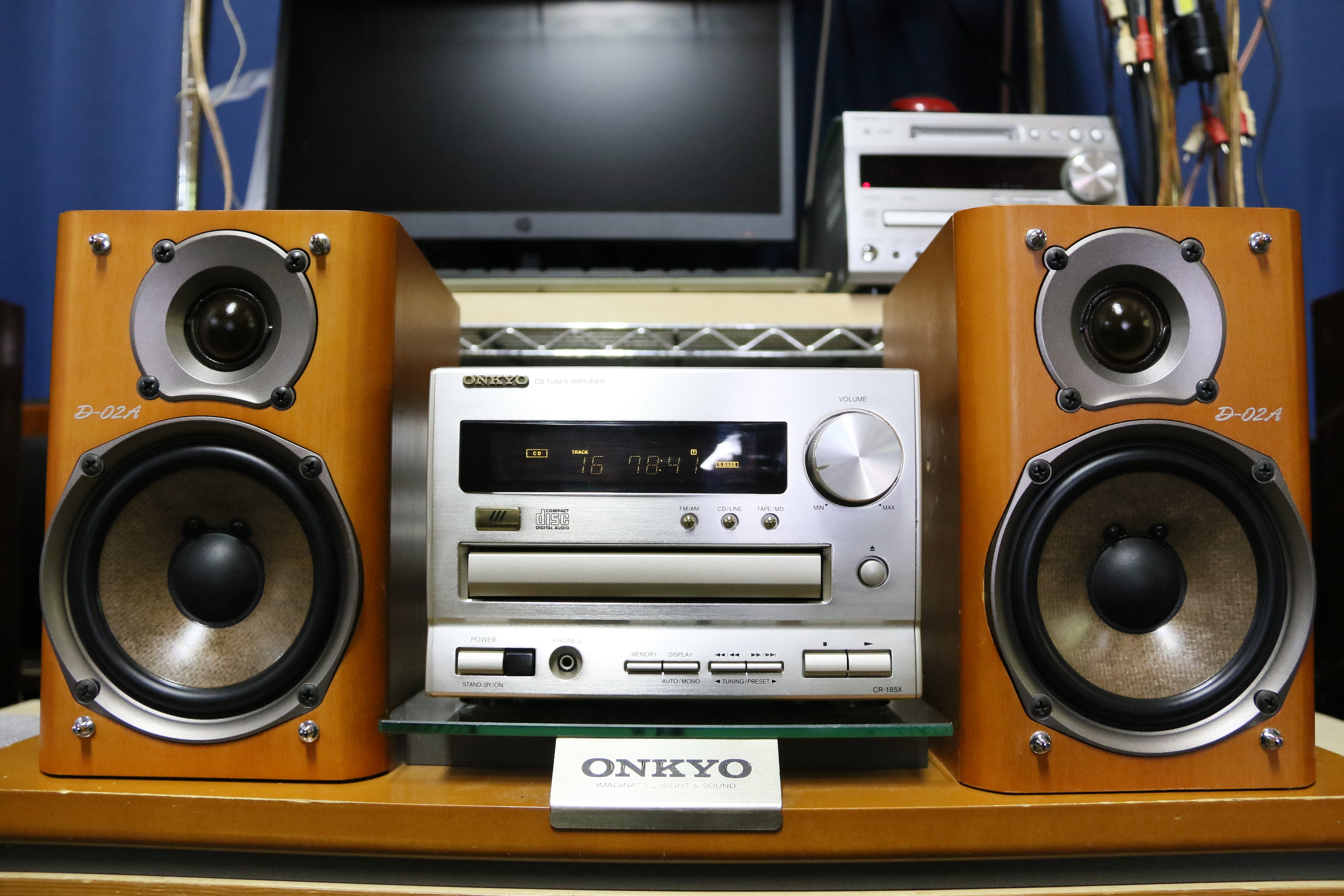 当店人気機種！小さな巨人！】ONKYO INTEC185 CR-185X＆D-02A CD/ﾁｭｰﾅ