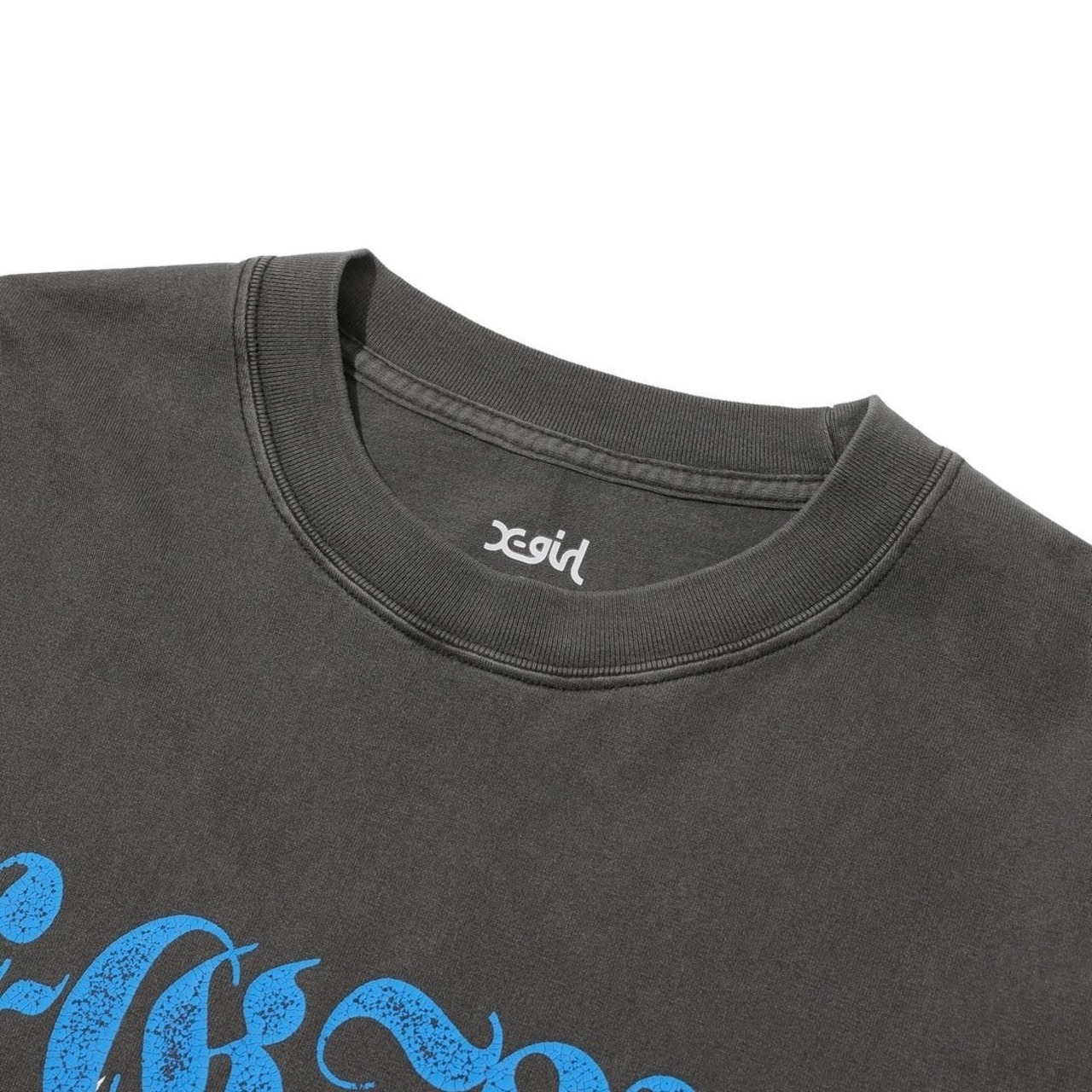 【X-girl】STAR AND FACE LOGO FADED L/S TEE【エックスガール】