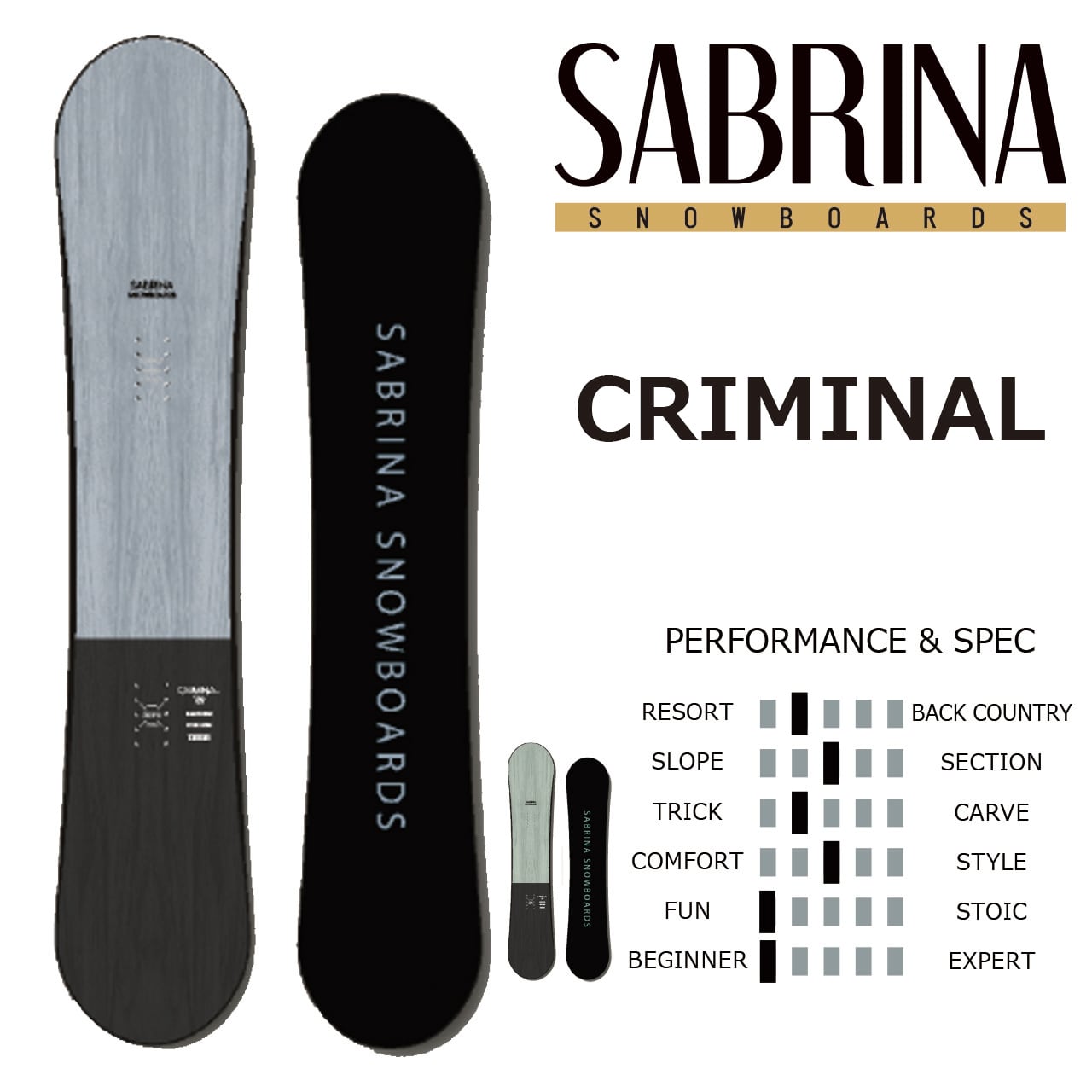 サブリナ　SABRINA　146cm　スノーボード